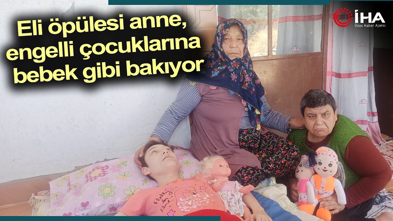 Vefakar Anne, Engelli Çocuklarına Bebek Gibi Bakıyor