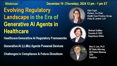 Evolving Regulatory Landscape in the Era of Generative AI Agents in Healthcare