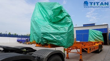 Side loader container | Shipping package 40ft side lifter 37t hammar sideloader trailer for sale