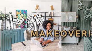 DIY HOME OFFICE MAKEOVER! | Two Person Home Office Set Up | Home Office Design Ideas