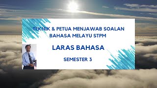 Laras Bahasa dalam Bahasa Melayu STPM Semester 3 - Siri Kelas Cikgu Khir #cikgooTUBE