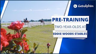 Pre-training two-year-olds at Eddie Woods Stables