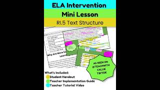 ELA Intervention | RI .5 Text Structure