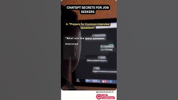 ChatGPT Secrets Every Job Seeker Should Know | Land Your Dream Job Faster! | #ai #chatgpt #prompts