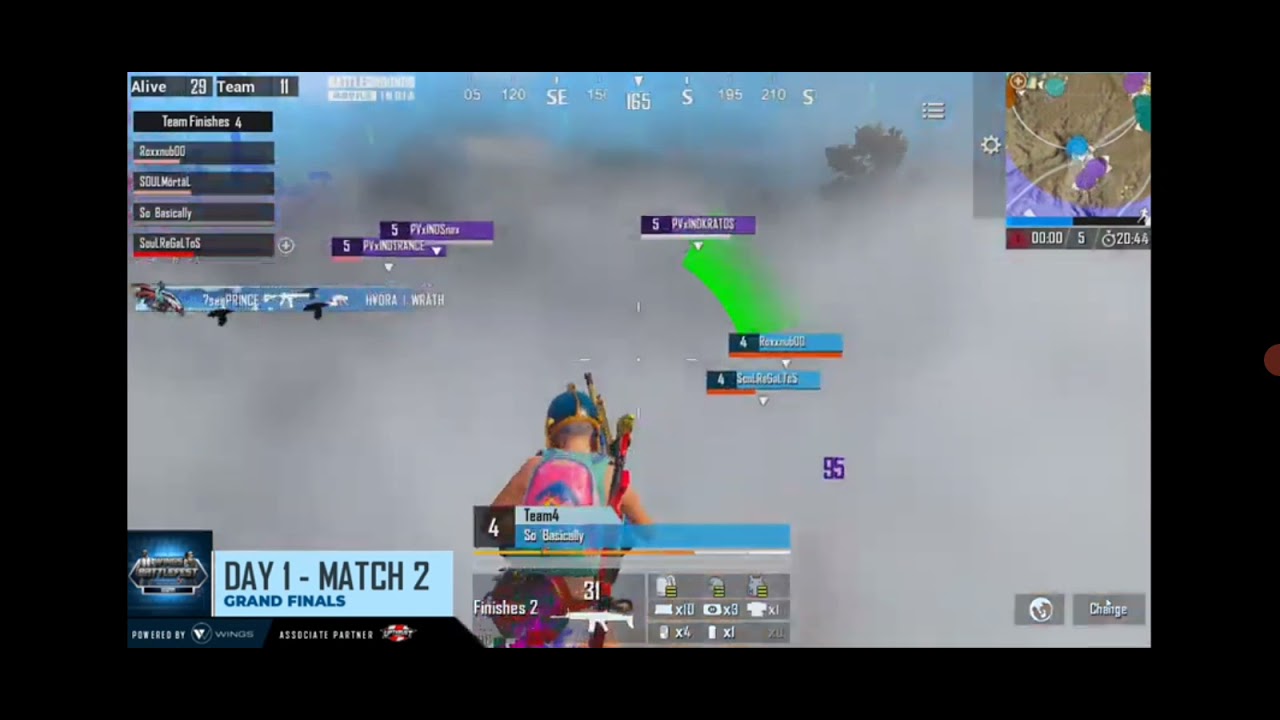 Amazing scout 1v 3 ind in upthrust tournament|scout op bolte