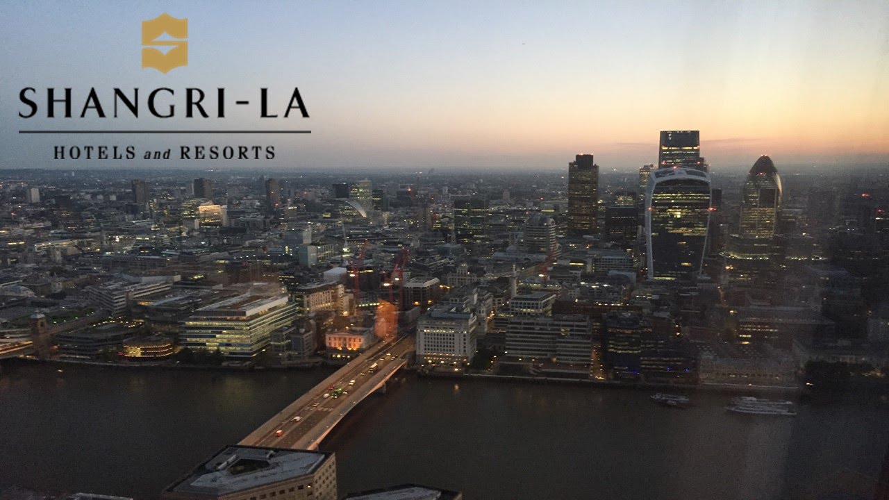 London Shangri La Hotel Shard View Time Lapse From Room Sunset London Shangri La Hotel Shard View Time Lapse From Room Sunset Night Dawn Day