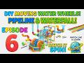 DIY Water Wheel & Pipeline! 🌊 How to Spin Wheels with a Waterfall! (Episode 6)