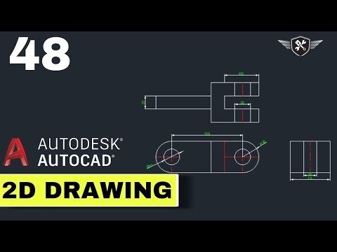 Autocad 2d Practice Drawing 48 | AutoCAD tutorial for beginners #akd # ...