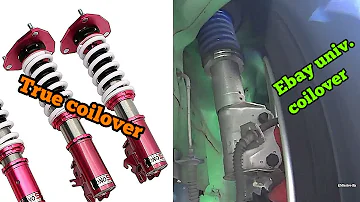 Ebay universal coil over sleeves in use on the road vs true coilover ENGLISH VERSION