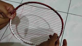 Cara Menganyam Senar Raket Badminton / Belajar Anyam Senar Raket