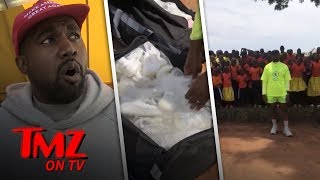 Kim & Kanye Storm Uganda With Yeezys Tmz Tv