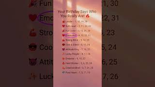 Your Birthday Says Who You Really Are 🎂✨💫 screenshot 1