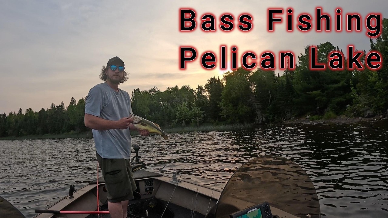 Bass fishing Pelican Lake Orr MN