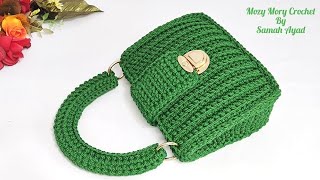 حقيبه كروشيه جميله crochet bag/Bolsa de ganchillo/Tığ işi çanta/Bolsa de crochê