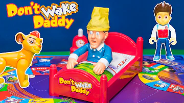 Playing Don't Wake Daddy Game with Lion Guard and Paw Patrol  Toys