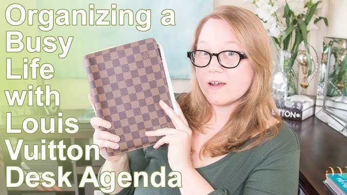 ⚡️New video⚡️ My New Awesome Louis Vuitton A5 Desk Agenda Planner in LV  Monogram Eclipse Outfitted with Cloth & Paper! Giveaway!! Link…