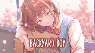 Nightcore - Backyard Boy (Lyrics) Resimi