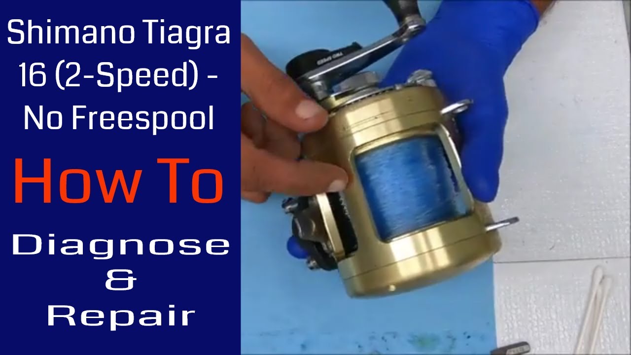 Shimano Tiagra 16 - No Freespool - problem diagnosis and simple solution:  Fishing Reel Repair 