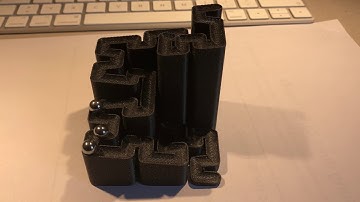 Hilbert Curve Marble Run - 3D Printed