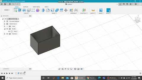 Wooden Box with a lid in Fusion 360