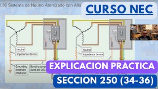 Codigo Nacional de Instalaciones Electricas Explicacion practica seccion 250(3436) Parte 2 V#21