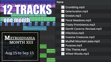 I made a metroidvania soundtrack in a month