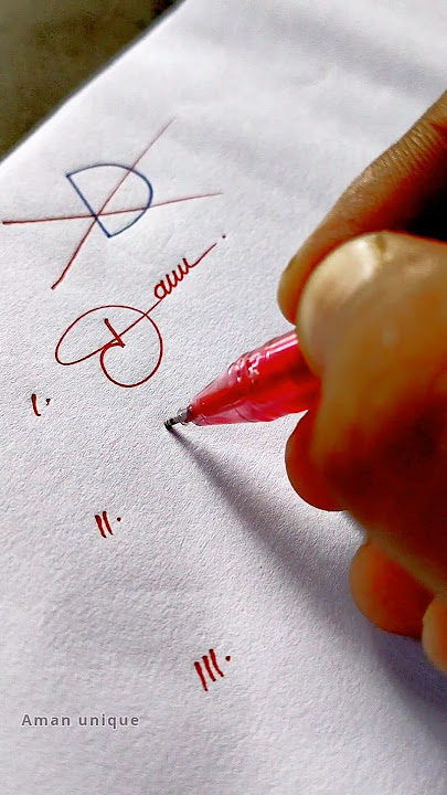 How to sign the letter D ?♥️