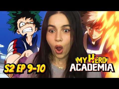 DEKU VS TODOROKI!! 🔥❄️│MY HERO ACADEMIA Season 2 Episode 9 & 10 REACTION