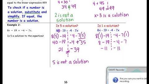 G8M4 Lesson 3 on Linear Equations in x