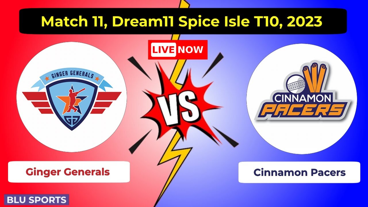 Ginger Generals vs Cinnamon Pacers, Dream11 Spice Isle T10 Live Streaming and Updates