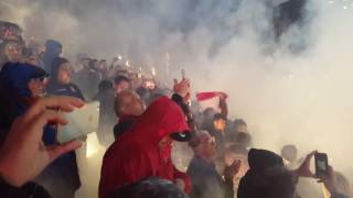 FOGGIA - ALESSANDRA COREOGRAFIA CURVA SUD PIERO LA SALANDRA INFERNO ROSSONERO