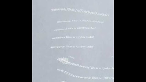 Ariana Grande - someone like you (interlude) [SNIPPET]