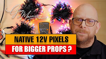 Using 4 Wire, native 12v pixels for bigger props. #xlights #pixels #christmaslights