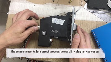 CH-926 multi coin acceptor selector E3 problem fix correct procedure to power on.