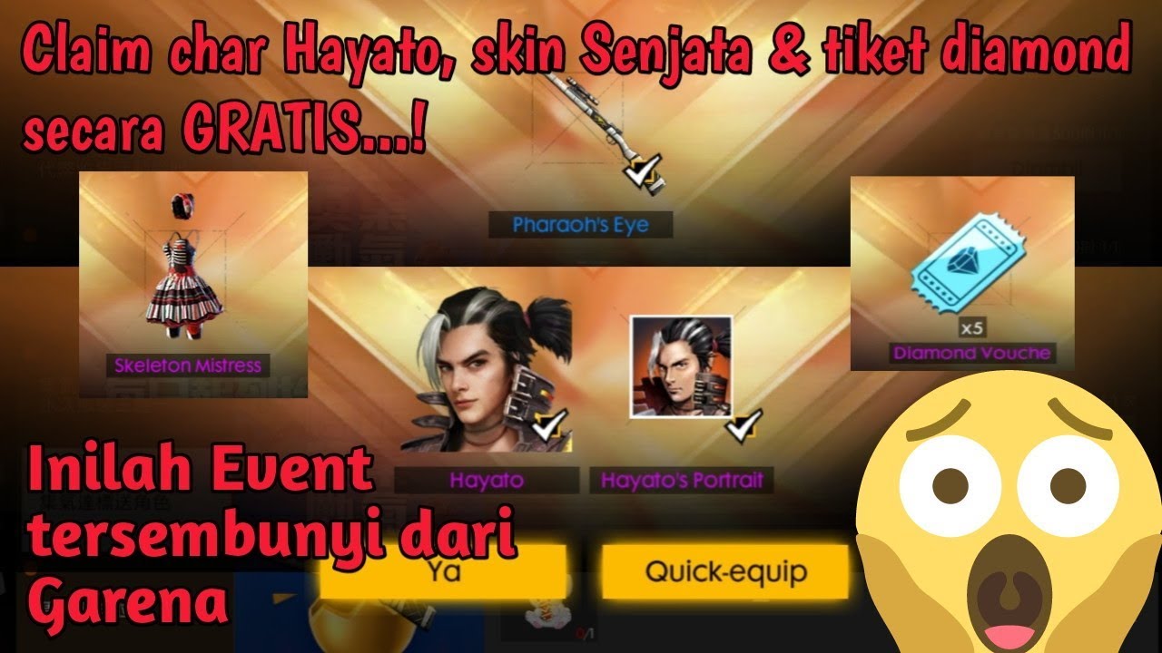 Dapet Char Hayato Amp Skin Senjata Secara Gratis Buruan