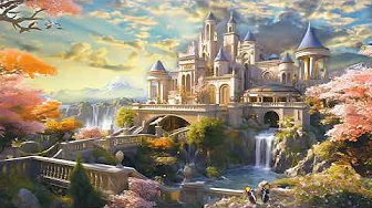 Fantasy Kingdom Ambience | Waterfall Sounds & Healing Mystical Music for Inner Peace