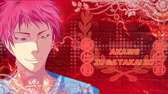 REACT Akashi (Kuroko no Basket) - Zu Ga Takai Zo