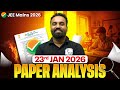 JEE MAIN 2026 (First Attempt) LIVE Paper Analysis🔥| 23rd January 2026 | Physics Wallah