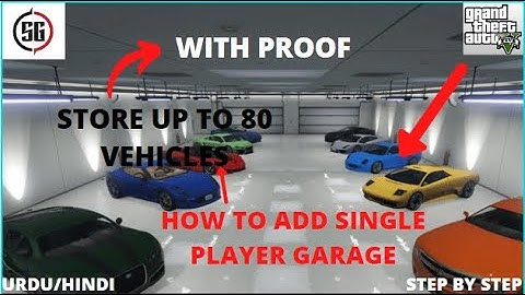 How to install a single player Garage in GTA 5 [WITH PROOF ] 100% working