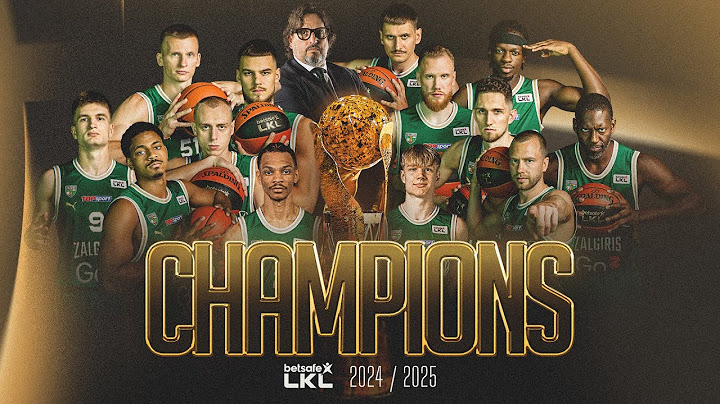 Žalgiris wins the league! | On court celebration