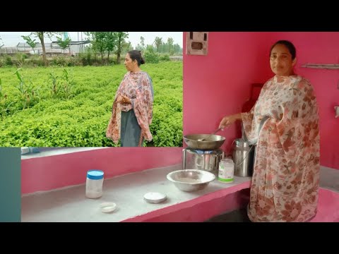 30 sal purani kitchen vich pahli var bnaya kuch metha | ek din di barish ne hi karta bura hal🤔