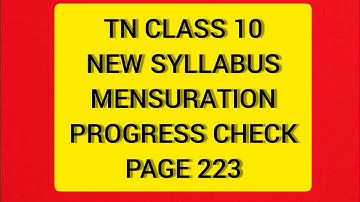 TN Samacheer 10 Maths New Syllabus Coordinate Geometry Progress Check Page No 223.