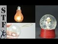 These Christmas Decorations are made from Light Bulbs!