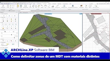 Software BIM ARCHLine.XP: Como Delimitar Zonas num Modelo Digital do Terreno com Materiais Distintos