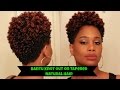 Bantu Knot Out on Tapered Natural Hair - How to | MissKenK