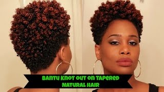 Bantu Knots Tutorial On Short Natural Hair Perfect For Heat