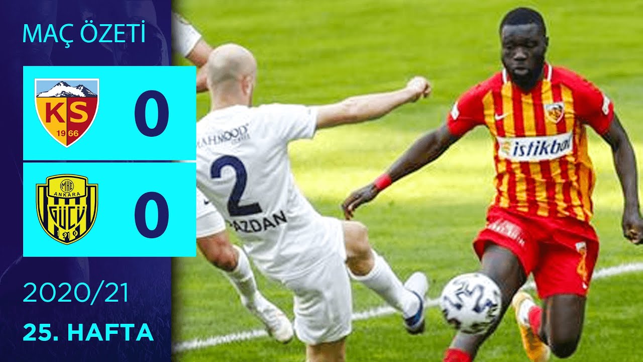 2020-2021 Süper Lig KAYSERİSPOR - ANKARAGÜCÜ 0-0 Maç Özeti