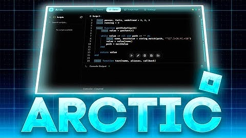 Roblox Executor ARCTIC Web Free Exploit Working 2025 [100% UNC]