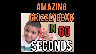 BUILD GRIZZLY BEAR IN 60 SECONDS WITH PLAY DOUGH