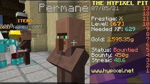 getting 50 kills from spawn in the hypixel pit